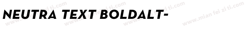 neutra text boldalt字体转换